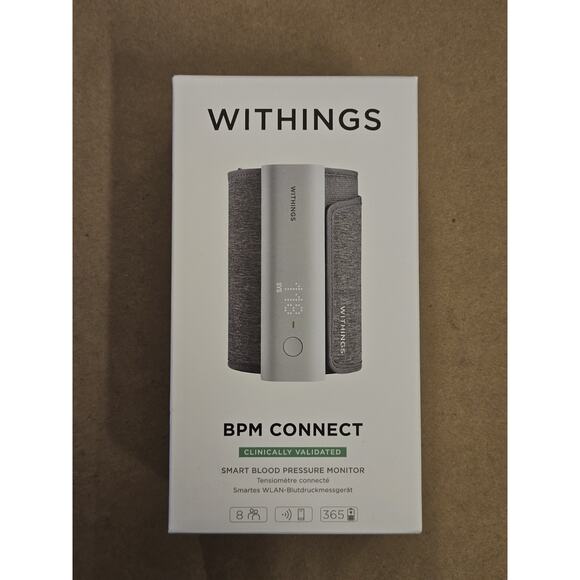 Withings BPM Connect - Smart Wi-Fi Blood Pressure Monitor in Gray - New Sealed - Picture 1 of 6